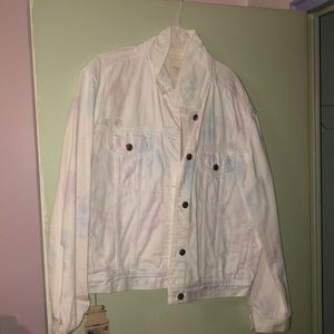 White jean jacket